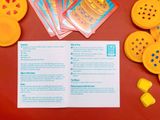  BỘ ĐỒ CHƠI PHÁT TRIỂN KỸ NĂNG VẬN ĐỘNG, TOÁN HỌC VÀ LÀM VIỆC NHÓM - PANCAKE PILE-UP!™ RELAY GAME 