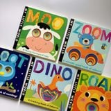  MY LITTLE WORLD - PEEK THROUGH COLLECTION: DINO, MOO, ZOOM, ROAR, HOOT (BỘ 5 CUỐN) 