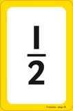  FRACTIONS FLASH CARDS 
