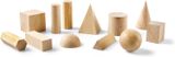  WOODEN GEOMETRIC SOLIDS (SET OF 12) 