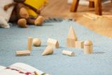  WOODEN GEOMETRIC SOLIDS (SET OF 12) 