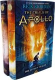  RICK RIORDAN THE TRIALS OF APOLLO 2 BOOKS SET DELUXE COVER, THE HIDDEN ORACLE, THE DARK PROPHECY 