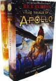  RICK RIORDAN THE TRIALS OF APOLLO 2 BOOKS SET DELUXE COVER, THE HIDDEN ORACLE, THE DARK PROPHECY 