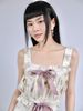 MAGNET Mididress - White Purple Ribbon