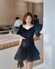 HAUSE Puff Minidress - Black