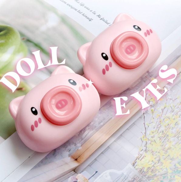  Lens luxury DOLL EYES - BOX heo hồng 