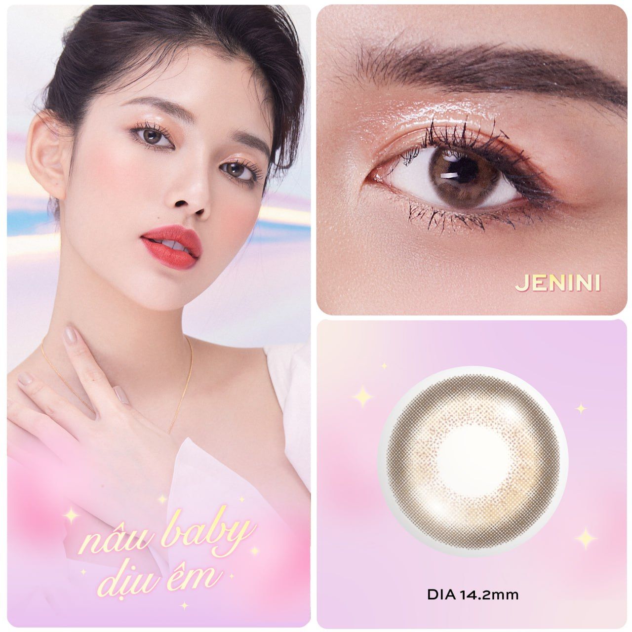  Kính áp tròng DOLL EYES Jenini 14,2mm - JERIS Special Collection 