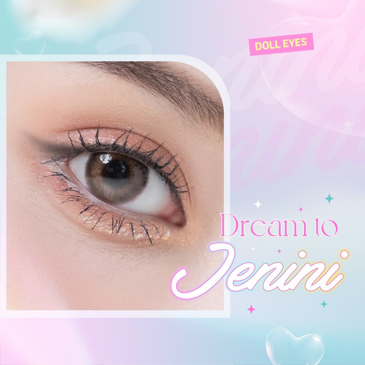  Kính áp tròng DOLL EYES Jenini Choco 14,2mm - JERIS Special Collection 