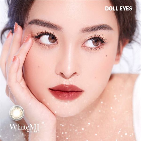  Kính áp tròng DOLL EYES White Mi 14,2mm - Be You 