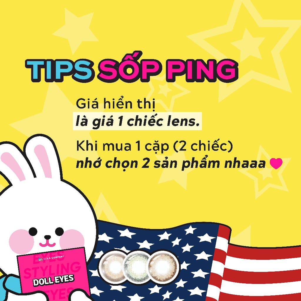  Luxury Beauty Lens DOLL EYES Rose 11 nâu hồng 