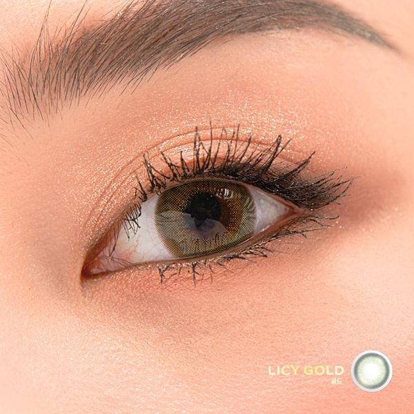  Kính áp tròng DOLL EYES Licy Gold 14,2mm - JERIS Special Collection 