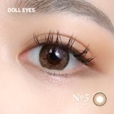  Kính áp tròng DOLL EYES NO.5 Brown 14,2mm 