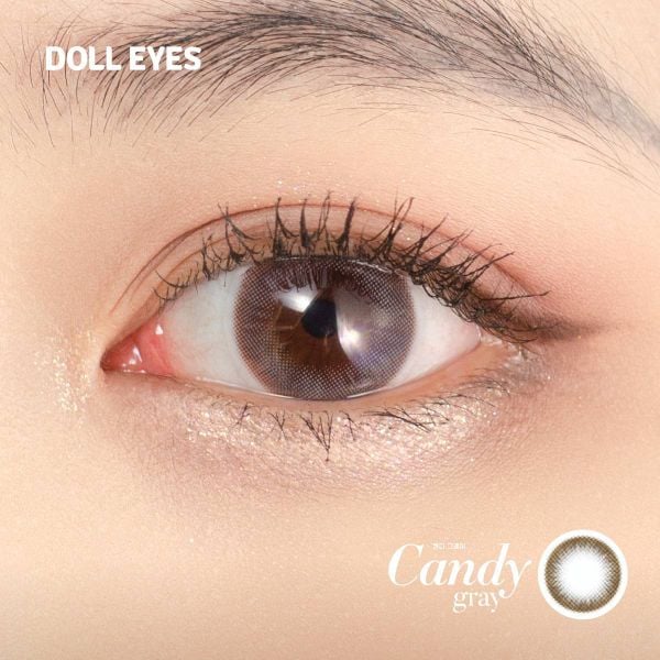  Kính áp tròng Doll Eyes Candy Grey 14.3 mm - Fall In Love Collection 