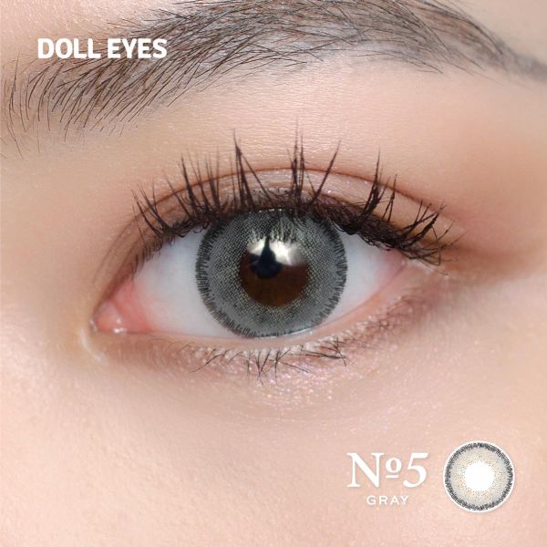  Kính áp tròng DOLL EYES NO.5 Grey14,2mm 