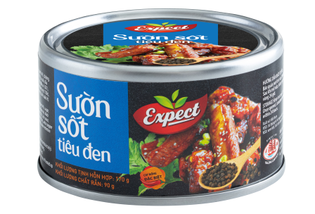  Sườn sốt tiêu đen 