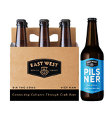  East West Pilsner Chai 330ml - Bia thủ công Việt Nam 