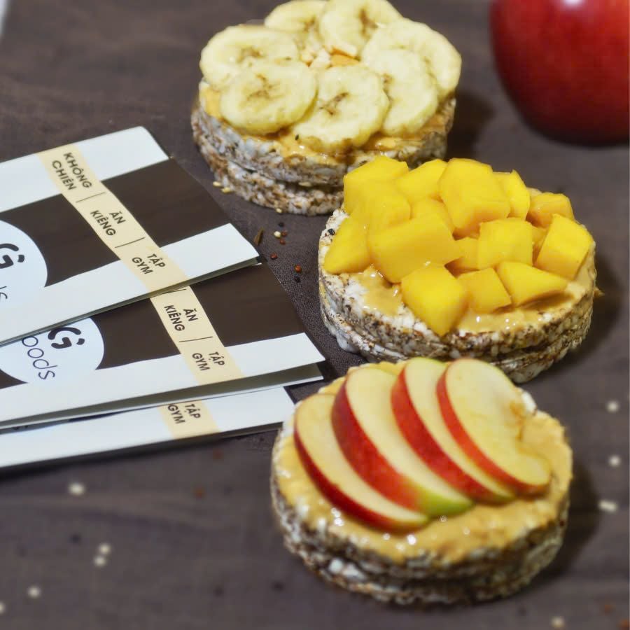 Combo 3 Gói Bánh Gạo Lứt Vị Lứt Mầm ST25 (Mỗi Gói 170g) - Thực Phẩm Bổ Sung Dinh Dưỡng Cho Người Tiểu Đường, Người Ăn Chay, Ăn Kiêng, Giảm Cân, Tập Gym, Eat Clean, Hàm Lượng Chất Xơ Cao (Bánh Và Snack Healthy)