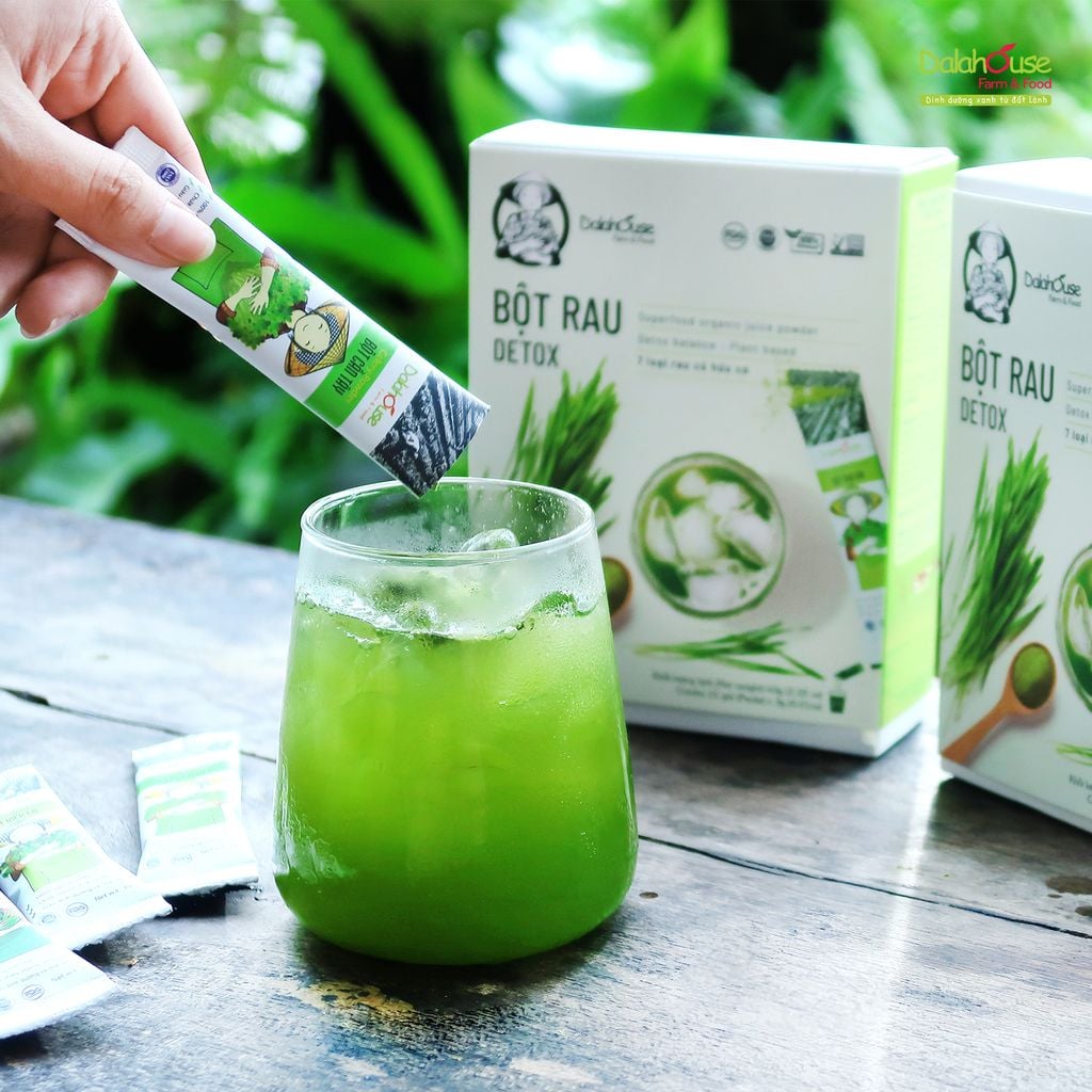 Bột Rau Detox Dalahouse - Bột Rau Củ Hữu Cơ Nguyên Chất Sấy Lạnh (BRC)