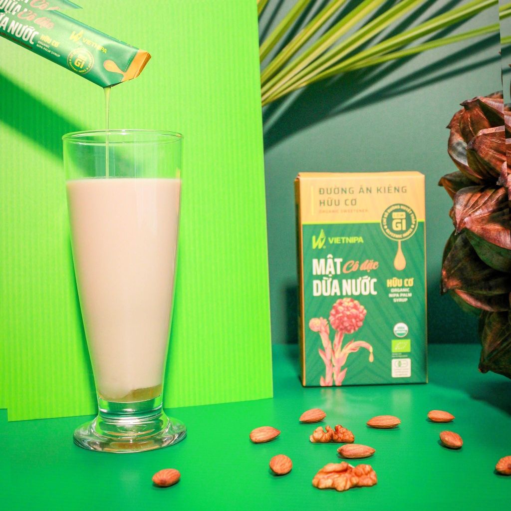 Mật Dừa Nước Vietnipa Hộp 150g - Thực Phẩm Bổ Sung Dinh Dưỡng Cho Cả Gia Đình, Người Tiểu Đường, Ăn Kiêng, Ăn Chay, Hàm Lượng Vitamin Và Muối Khoáng Cao (GV)
