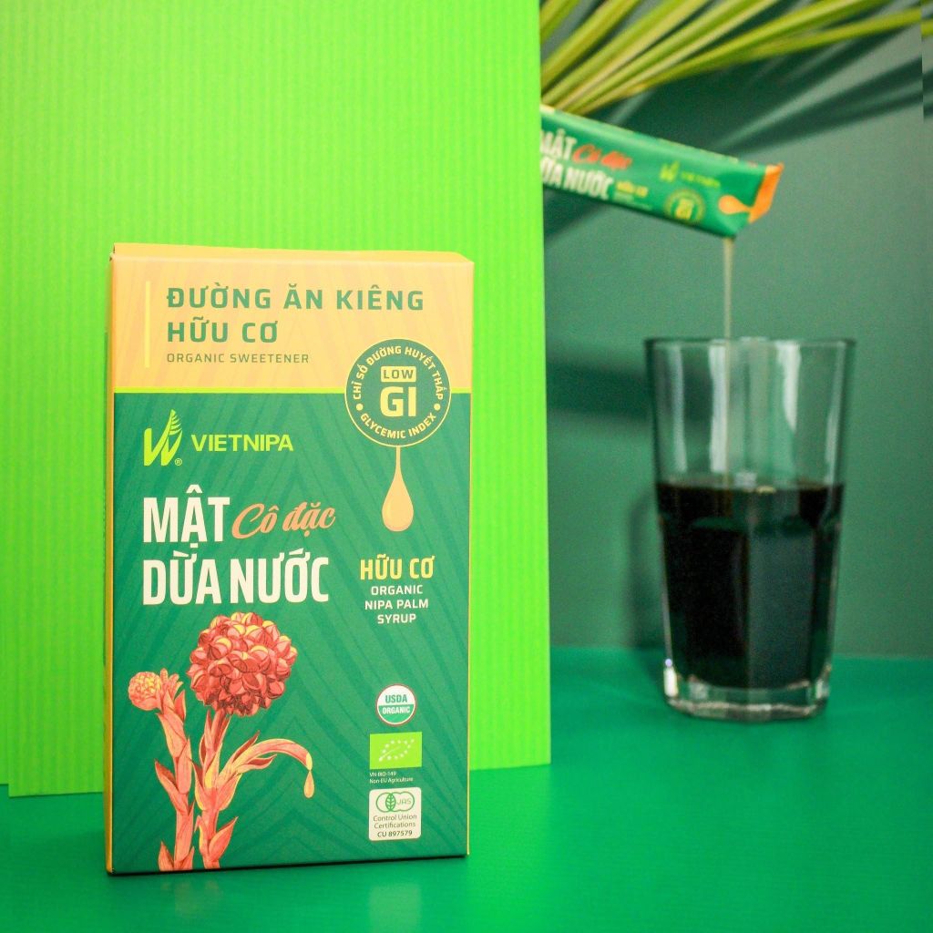 Mật Dừa Nước Vietnipa Hộp 150g - Thực Phẩm Bổ Sung Dinh Dưỡng Cho Cả Gia Đình, Người Tiểu Đường, Ăn Kiêng, Ăn Chay, Hàm Lượng Vitamin Và Muối Khoáng Cao (GV)