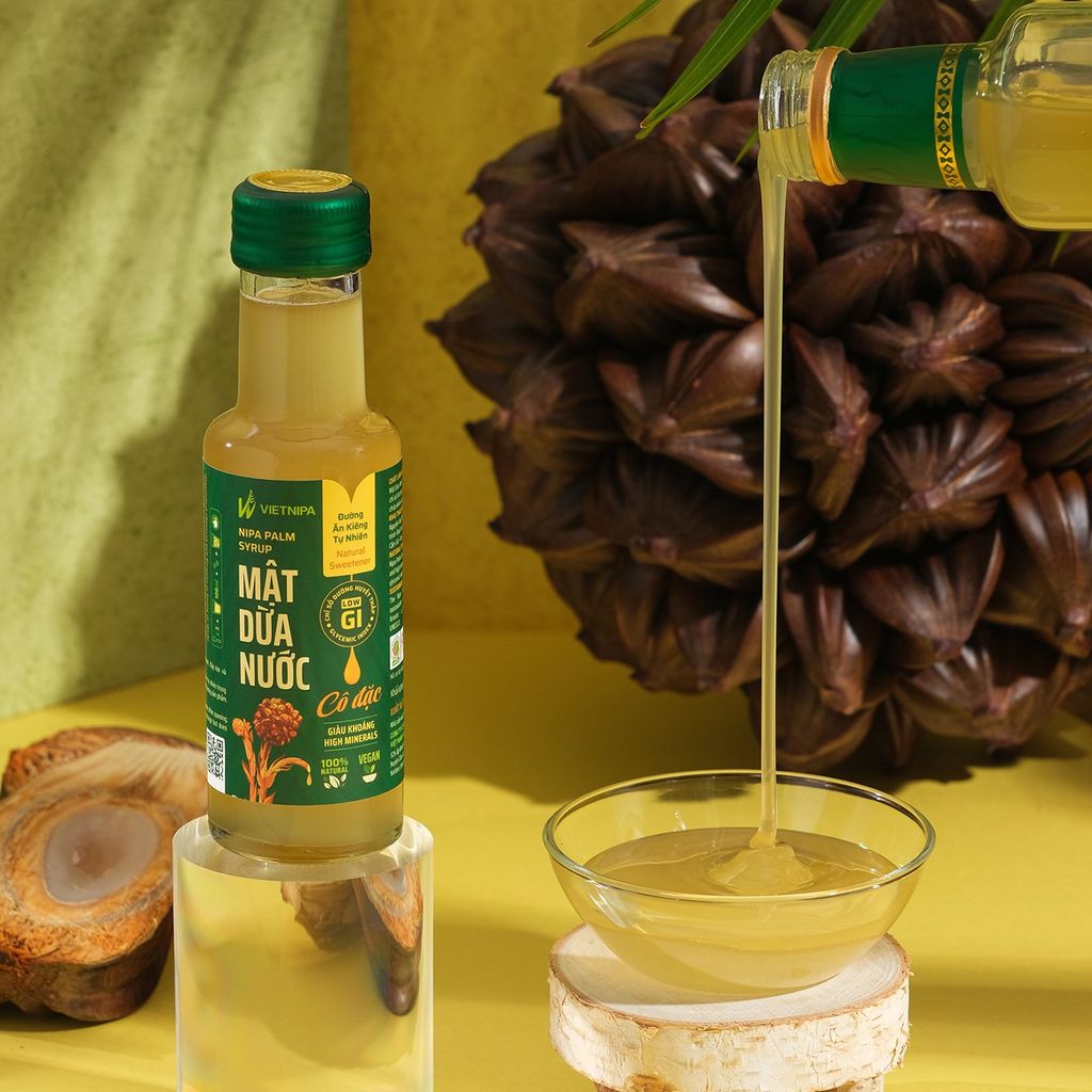 Mật Dừa Nước Vietnipa 150g - Thực Phẩm Bổ Sung Dinh Dưỡng Cho Cả Gia Đình, Người Tiểu Đường, Ăn Kiêng, Ăn Chay, Hàm Lượng Vitamin Và Muối Khoáng Cao (GV)