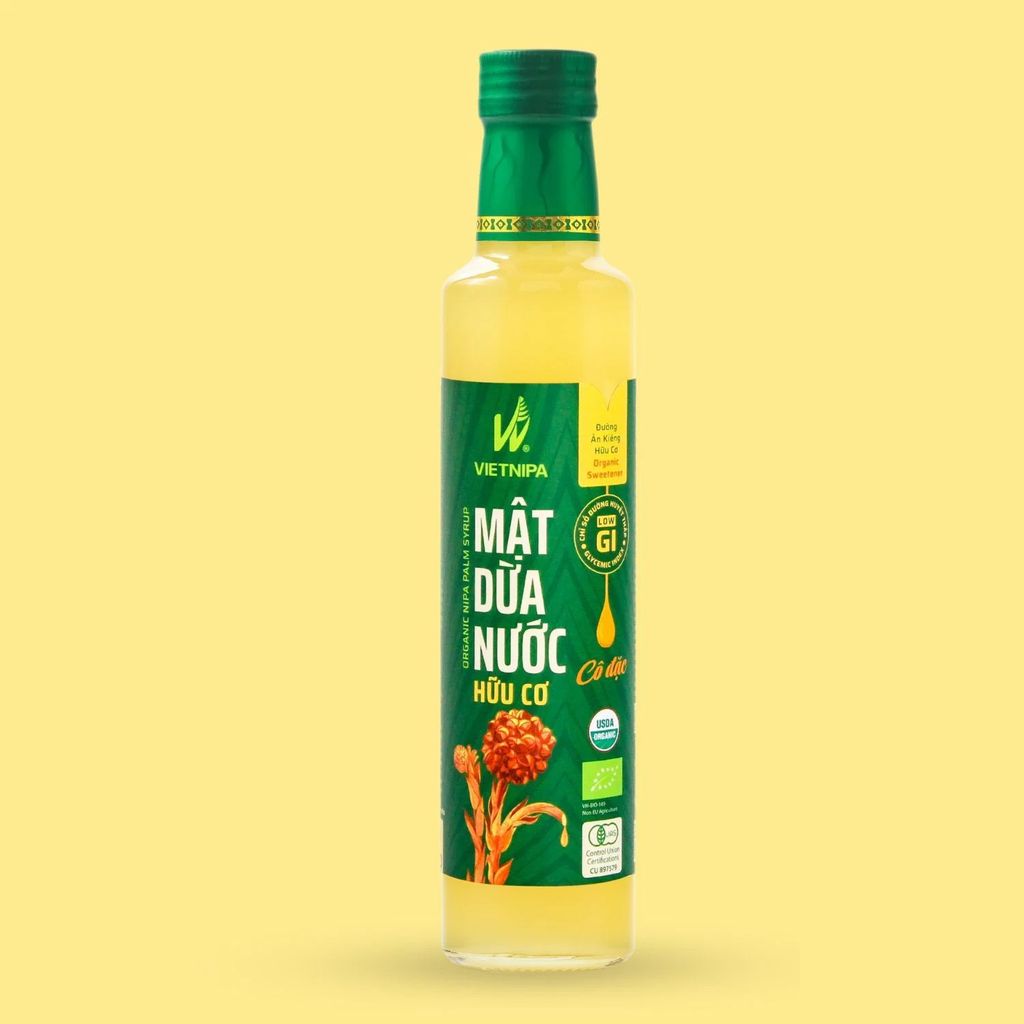 Mật Dừa Nước Vietnipa 375g - Thực Phẩm Bổ Sung Dinh Dưỡng Cho Cả Gia Đình, Người Tiểu Đường, Ăn Kiêng, Ăn Chay, Hàm Lượng Vitamin Và Muối Khoáng Cao (GV)