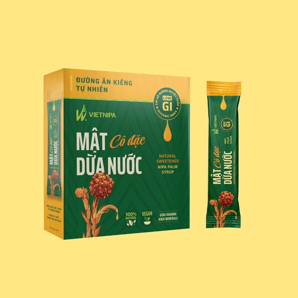 Mật Dừa Nước Vietnipa 450g - Thực Phẩm Bổ Sung Dinh Dưỡng Cho Cả Gia Đình, Người Tiểu Đường, Ăn Kiêng, Ăn Chay, Hàm Lượng Vitamin Và Muối Khoáng Cao (GV)