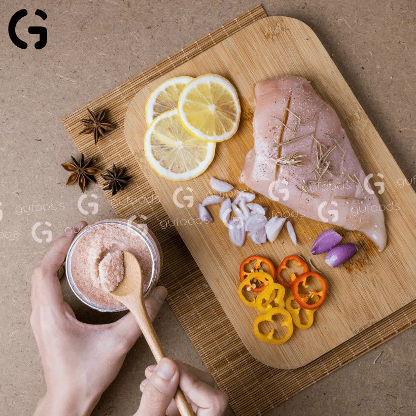 Muối Hồng Himalaya GUfoods (dạng hạt mịn) - Tự Nhiên, Tinh Khiết, Giàu Khoáng Chất, Gia Vị Cho Món Ăn Thơm Ngon (GV)