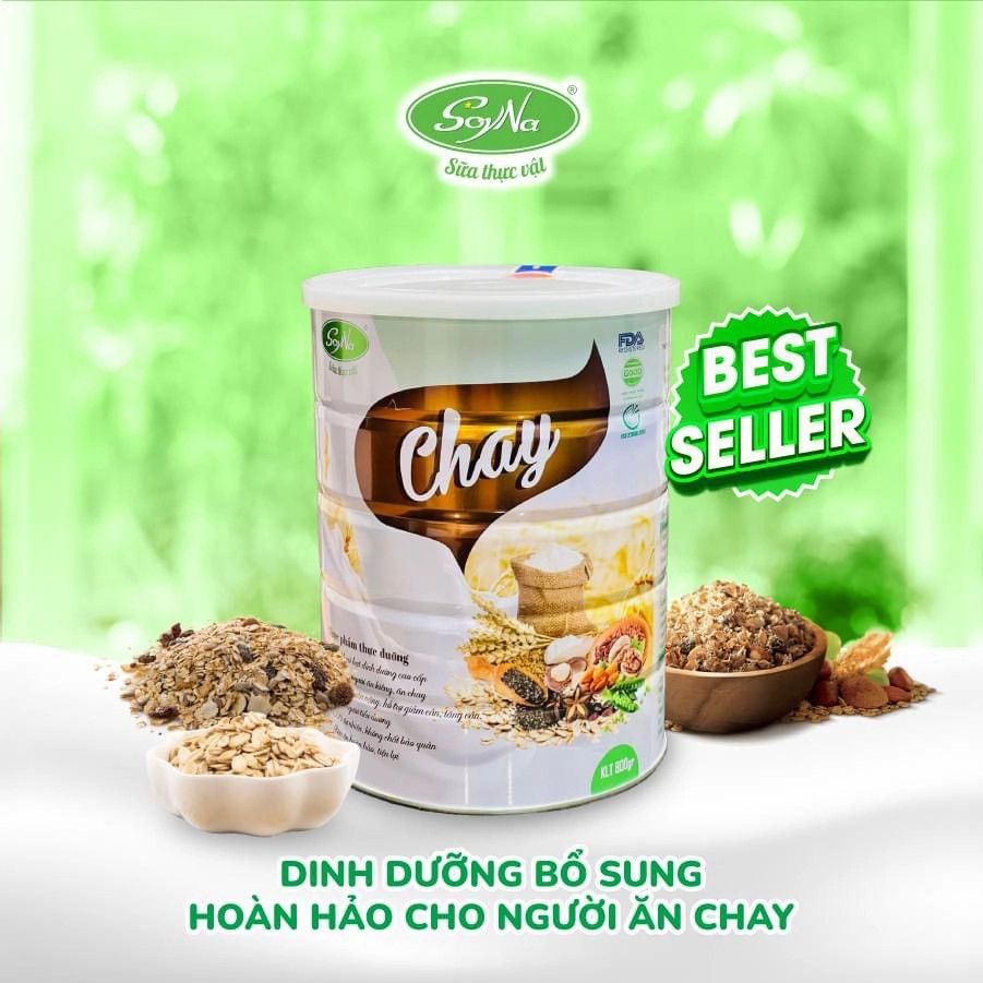Sữa Chay Soyna - Dinh Dưỡng Cho Người Ăn Chay, Ăn Kiêng, Người Tiểu Đường, Người Già, Giảm Cân, Healthy, Tốt Cho Tim Mạch, Hàm Lượng Đạm Thực Vật Cao (SH)