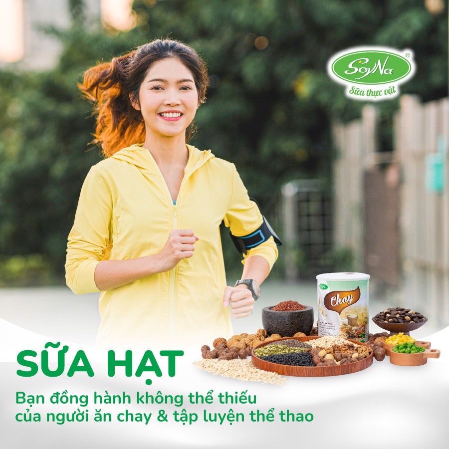 Sữa Chay Soyna - Dinh Dưỡng Cho Người Ăn Chay, Ăn Kiêng, Người Tiểu Đường, Người Già, Giảm Cân, Healthy, Tốt Cho Tim Mạch, Hàm Lượng Đạm Thực Vật Cao (SH)