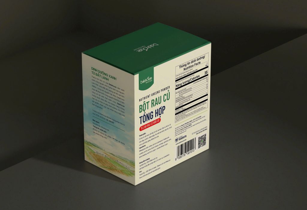 Bột Rau Củ Tổng Hợp Dalahouse Hộp 150g - Bột Rau Củ Hữu Cơ (BRC)