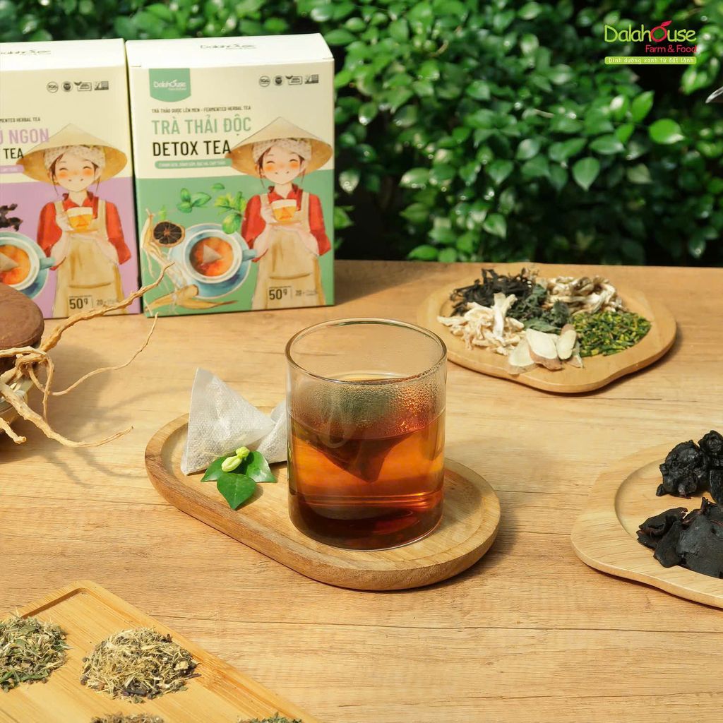 Trà Ngủ Ngon Dalahouse Hộp 50g - Thanh Nhiệt, Mát Gan, Cải Thiện Giấc Ngủ, Tốt Cho Tim Mạch, Giảm Cân, Eatclean, Healthy (Trà)