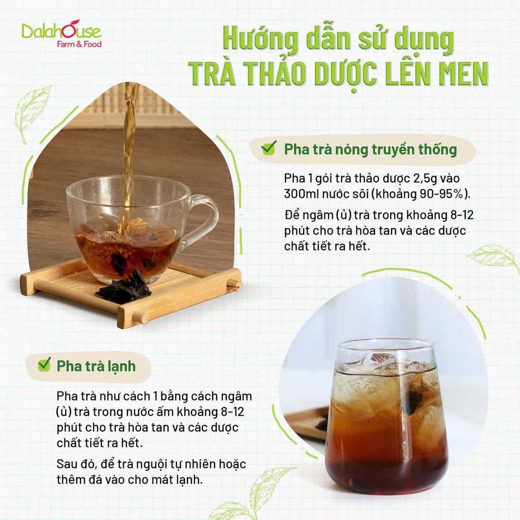 Trà Thải Độc Dalahouse Hộp 50g - Thanh Nhiệt, Mát Gan, Cải Thiện Giấc Ngủ, Tốt Cho Tim Mạch, Giảm Cân, Eatclean, Healthy (Trà)