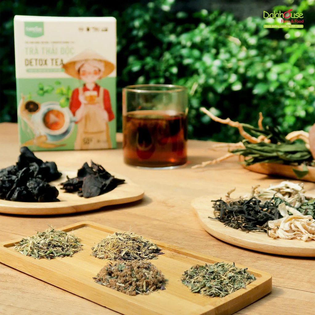 Trà Thải Độc Dalahouse Hộp 50g - Thanh Nhiệt, Mát Gan, Cải Thiện Giấc Ngủ, Tốt Cho Tim Mạch, Giảm Cân, Eatclean, Healthy (Trà)