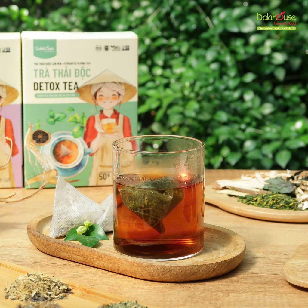 Trà Thải Độc Dalahouse Hộp 50g - Thanh Nhiệt, Mát Gan, Cải Thiện Giấc Ngủ, Tốt Cho Tim Mạch, Giảm Cân, Eatclean, Healthy (Trà)