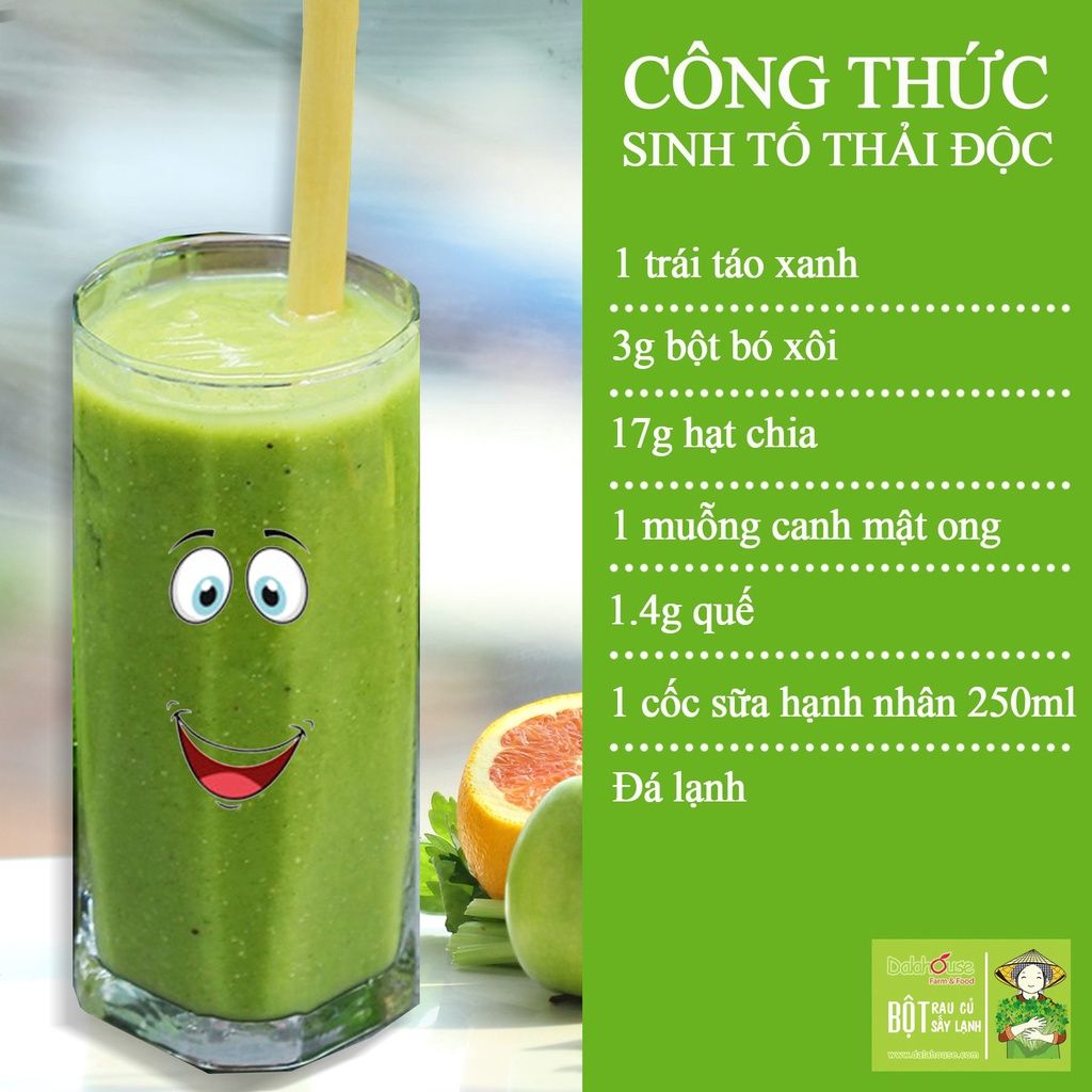 Bột Cải Bó Xôi Dalahouse - Bột Rau Củ Hữu Cơ Nguyên Chất Sấy Lạnh (BRC)