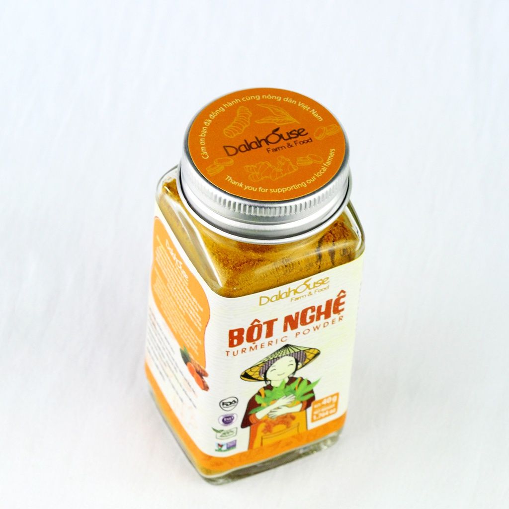 Bột Nghệ Dalahouse - Bột Gia Vị Hữu Cơ Nguyên Chất Sấy Lạnh (GV)