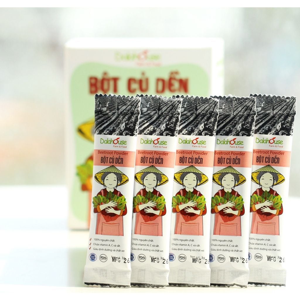 Bột Củ Dền Dalahouse - Bột Rau Củ Hữu Cơ Nguyên Chất Sấy Lạnh (BRC)