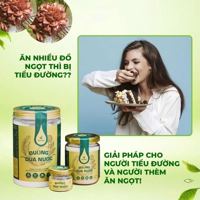 Đường Dừa Nước Vietnipa 350g, 550g - Thực Phẩm Bổ Sung Dinh Dưỡng Cho Cả Gia Đình, Người Tiểu Đường, Ăn Kiêng, Ăn Chay, Hàm Lượng Vitamin Và Muối Khoáng Cao (GV)