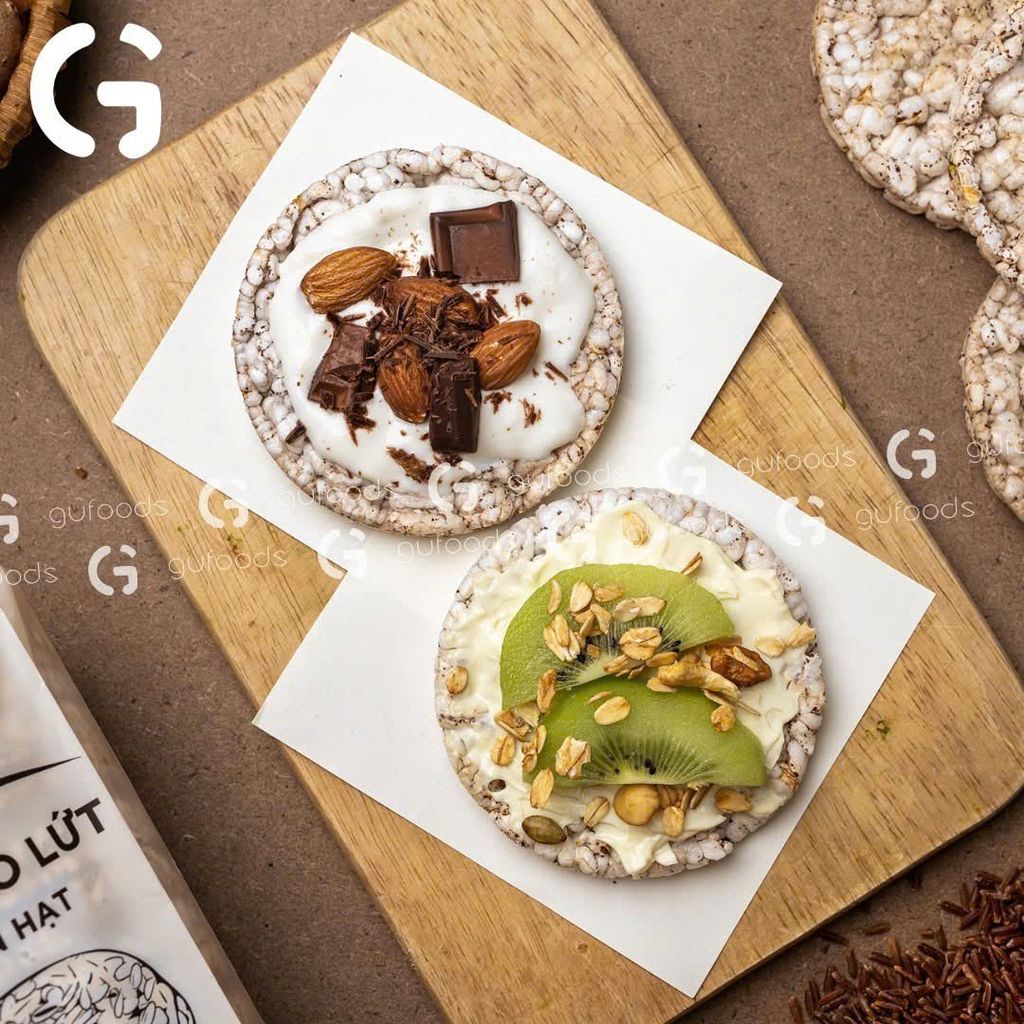 [Vị Muối Hồng] - Bánh Gạo Lứt Ăn Kiêng GUfoods 170g - Thực Phẩm Bổ Sung Dinh Dưỡng Cho Người Tiểu Đường, Người Ăn Chay, Ăn Kiêng, Giảm Cân, Tập Gym, Eat Clean, Hàm Lượng Chất Xơ Cao (Bánh Và Snack Healthy)