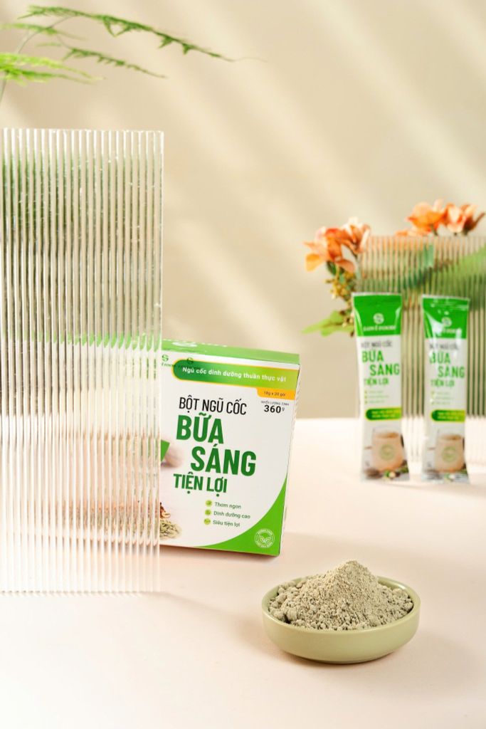 Bột Ngũ Cốc Bữa Sáng Tiện Lợi LoviFood 360g - Thực Phẩm Bổ Sung Dinh Dưỡng Người Già, Ăn Chay, Ăn Kiêng, Người Chơi Thể Thao, Healthy