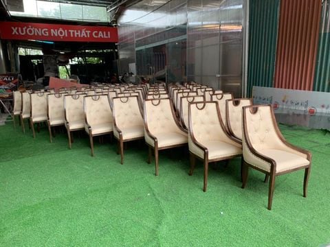  Ghế Ăn Ghế Cafe Nhà Hàng Khung Gỗ Bọc Da - G61 