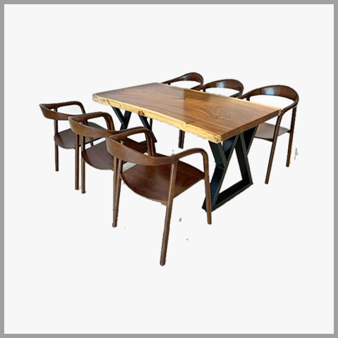 Bộ Bàn Ghế Ăn Chữ Nhật - BBA24