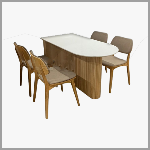  Bộ Bàn Ghế Ăn Elipse - BBA28 