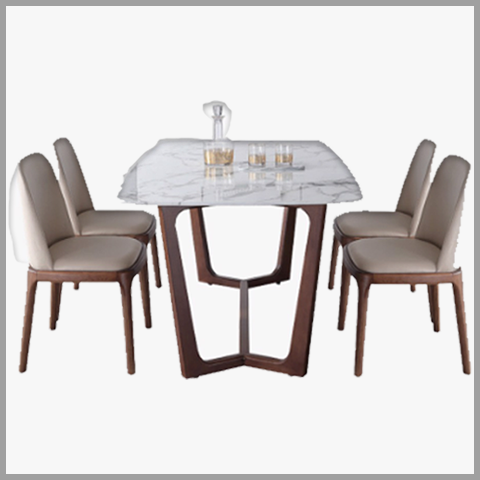  Bộ Bàn Ghế Ăn Mặt Đá - BBA29 