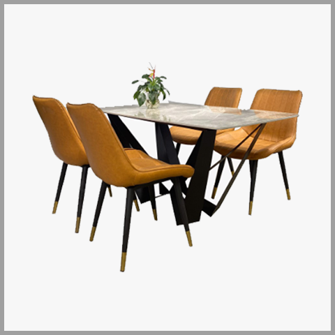  Bộ Bàn Ghế Ăn Mặt Đá - BBA34 