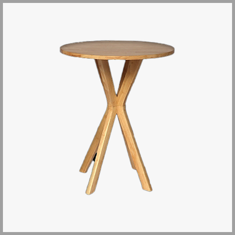 Bàn Cafe Vuông Chân Sắt Gỗ – BCF03