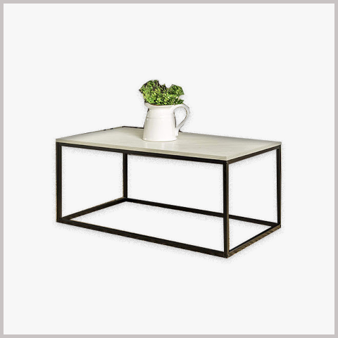  Bàn Trà Chữ Nhật Chân Sắt Mặt Ceramic - BT04 