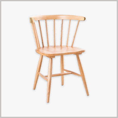  Ghế ăn gỗ 7 Nan Vòm ghế cafe gỗ - G08 