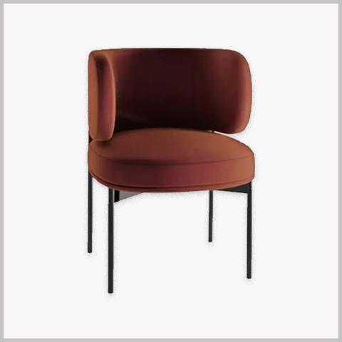  Ghế Ăn Ghế Cafe Nhà Hàng Chân Sắt Bọc Da - G104 